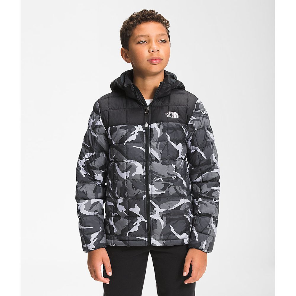 The North Face Hoodie Boys Australia - The North Face Printed Thermoball™ Eco Grey Camo Print (QTR-7